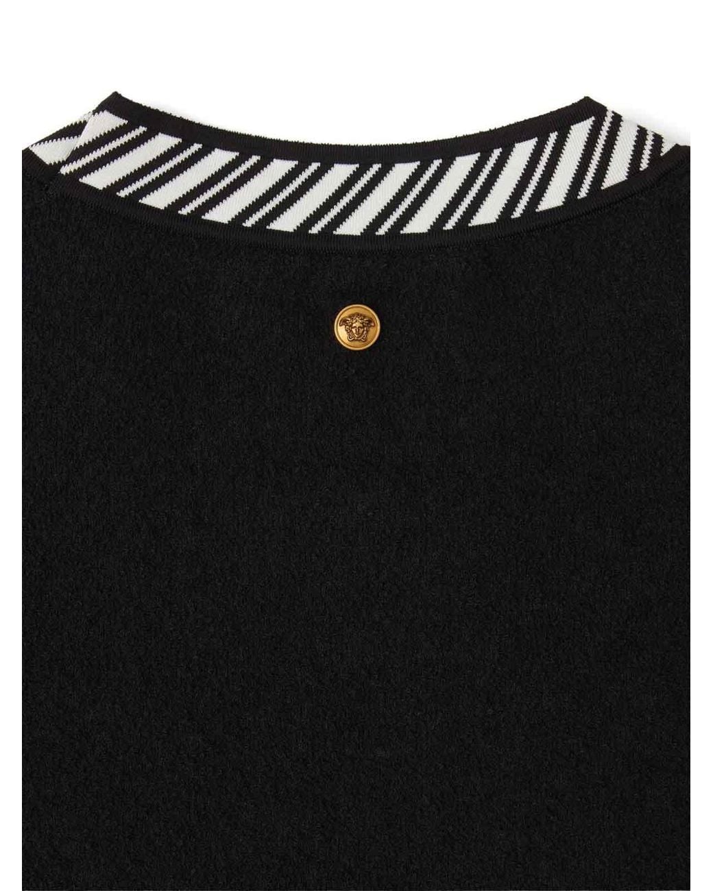Versace Black Crew-Neck Sweater