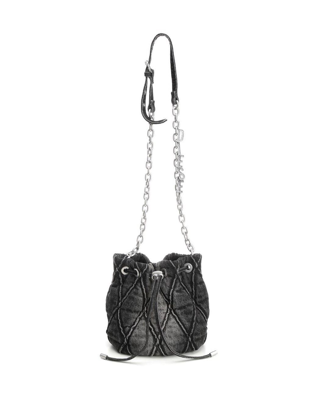 DIESEL Black Charm-D S-Bucket Bag