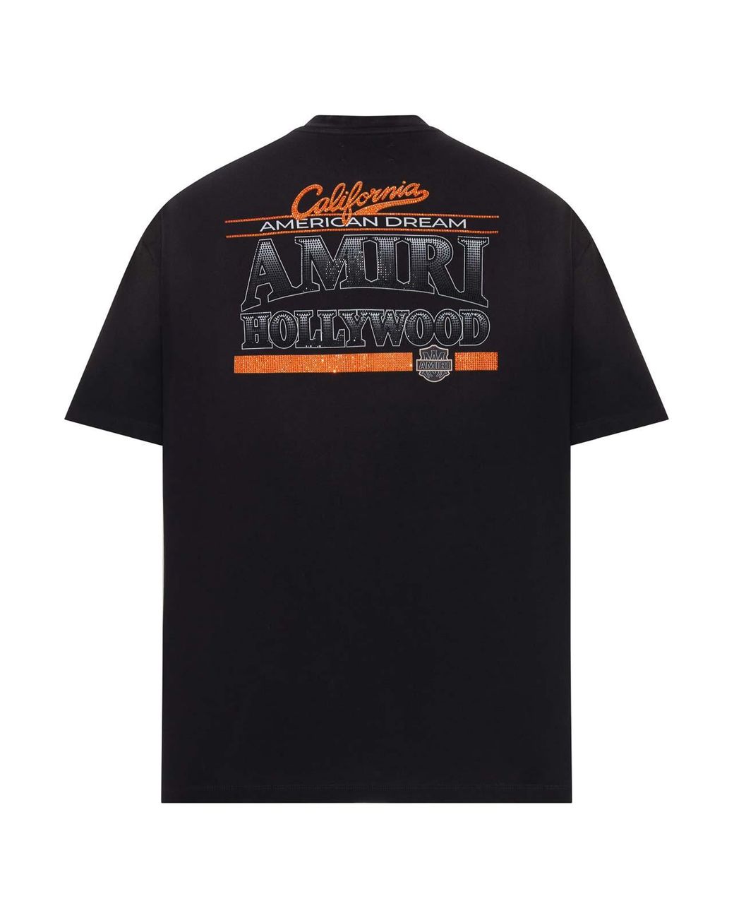 Amiri Black American Dream Crystal Cotton T-Shirt for men
