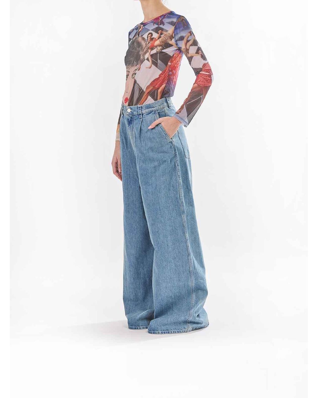 Sunnei Blue Extra Over Pants