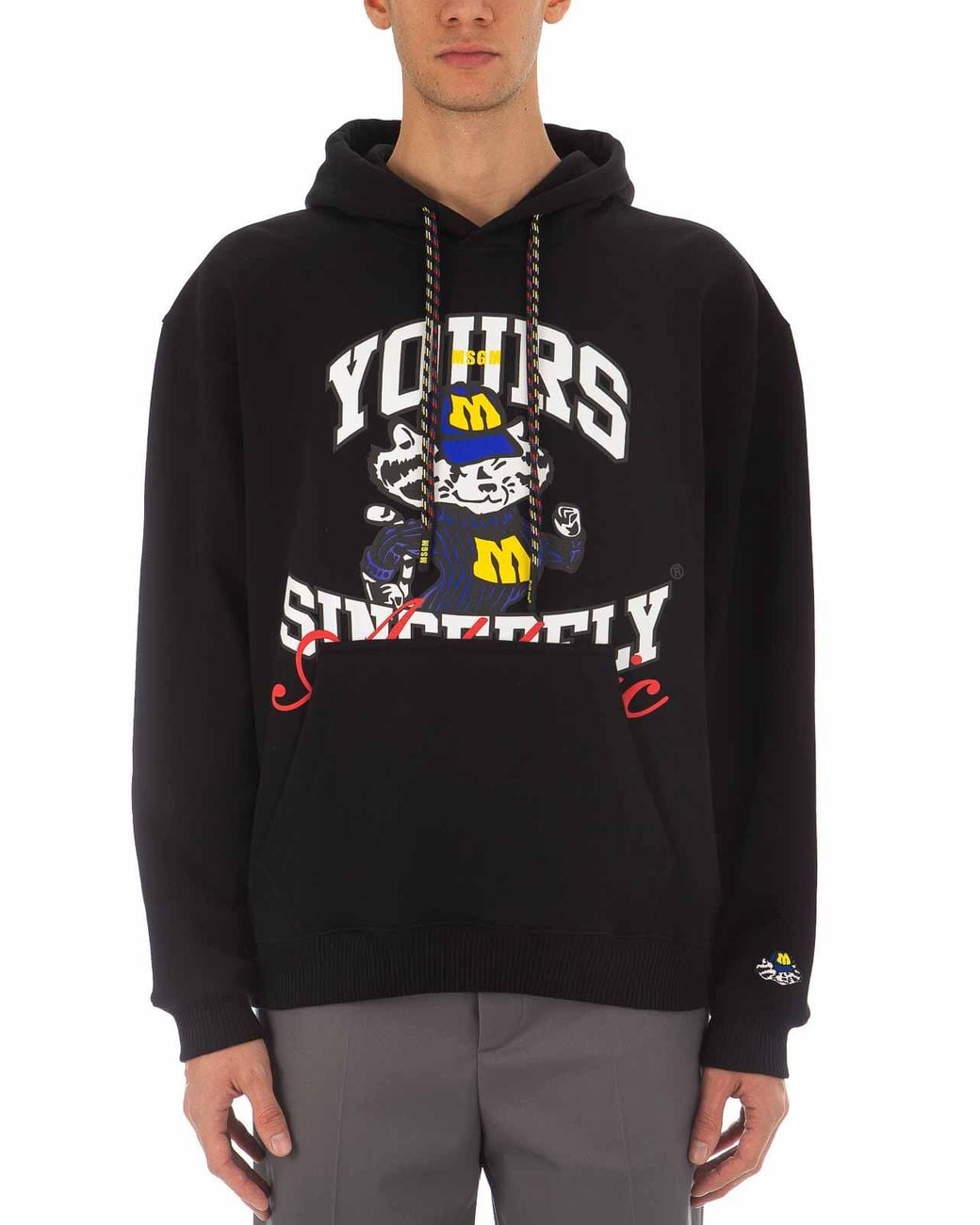MSGM Black Hoodies for men