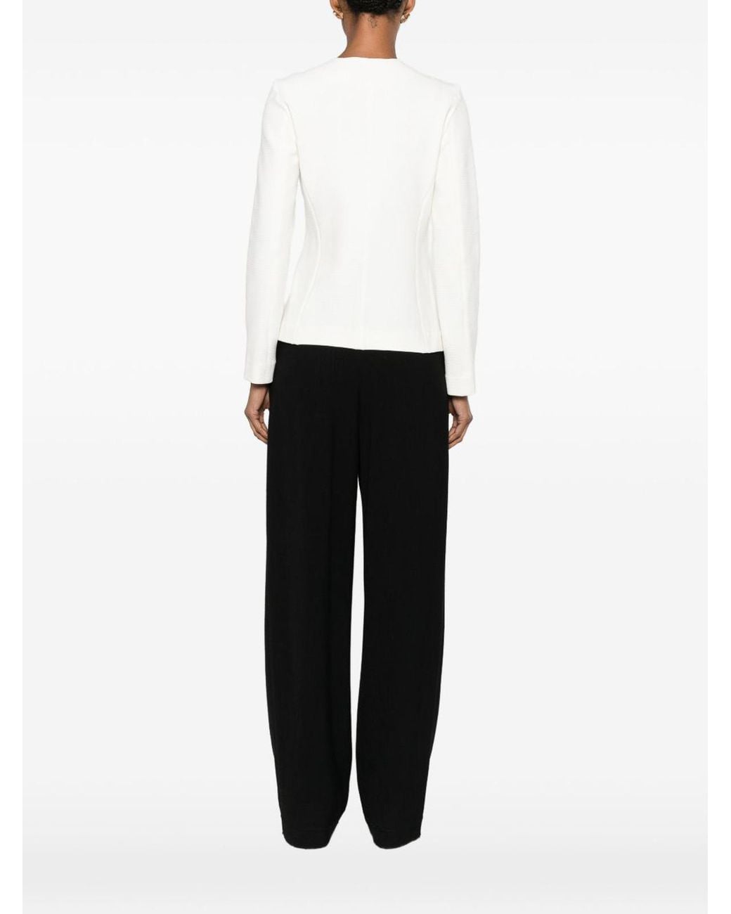 Emporio Armani White Cotton Jacket