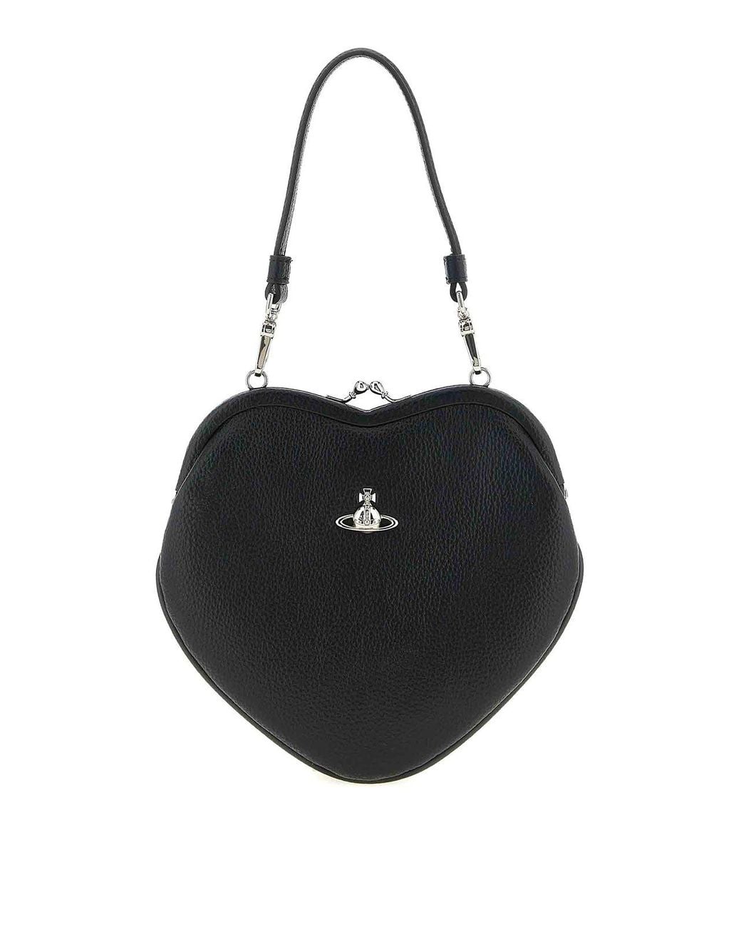 Vivienne Westwood Black Belle Heart Frame Handbag