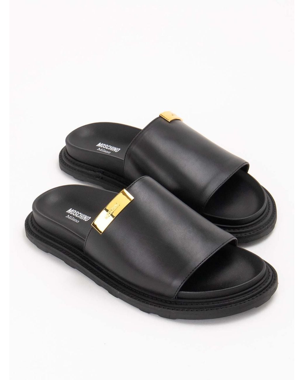Moschino Black Loafers for men