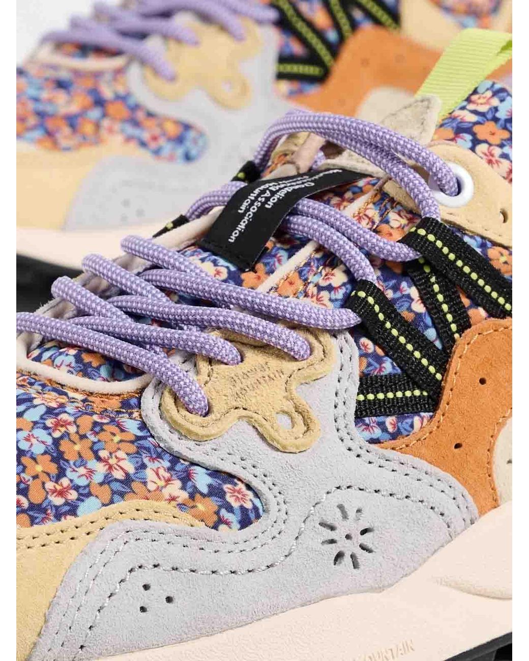 Flower Mountain White Yamano 3 Suede/Nylon