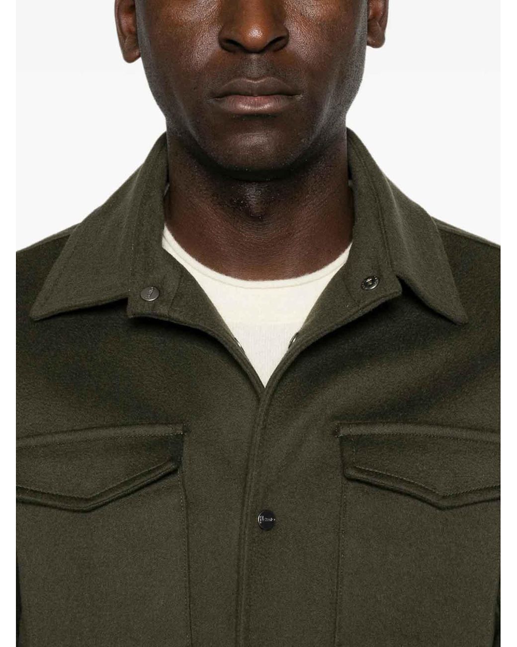 Chaqueta Casual Herno de hombre de color Green