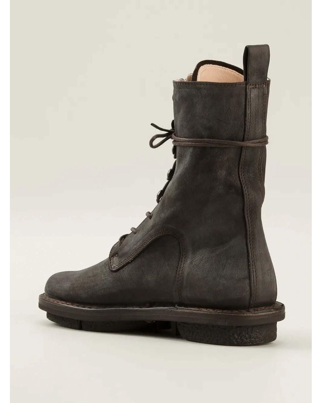Trippen Black Lace Up Boots