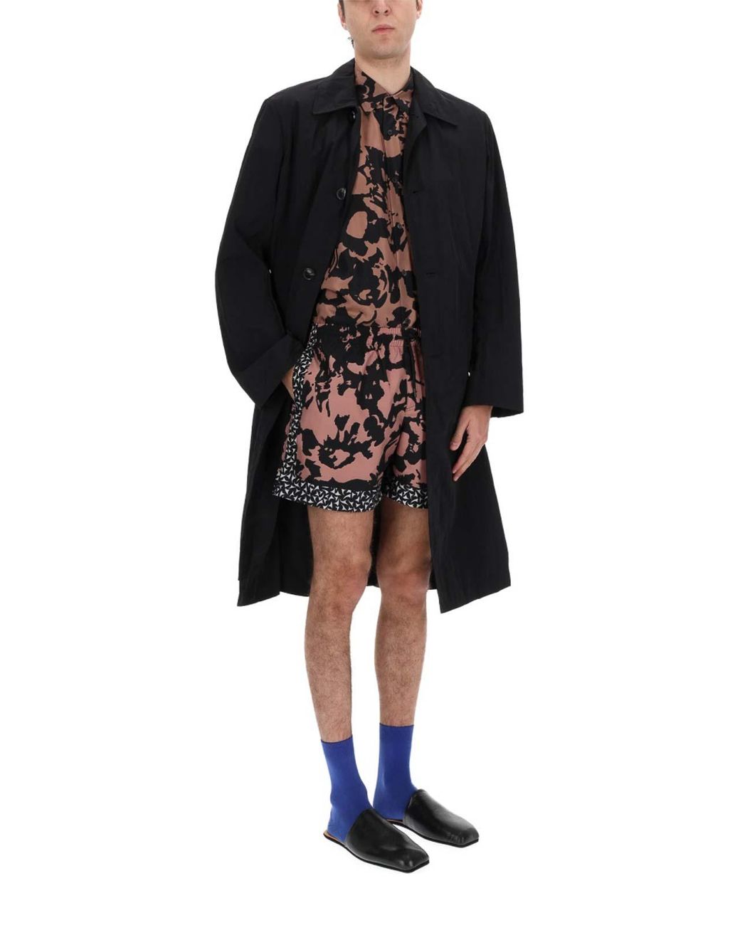 Dries Van Noten Black Rankles Trench Coat for men