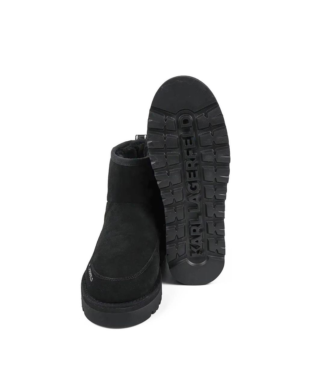 Karl Lagerfeld Black Thermo Mns Mid Pull On Boot for men