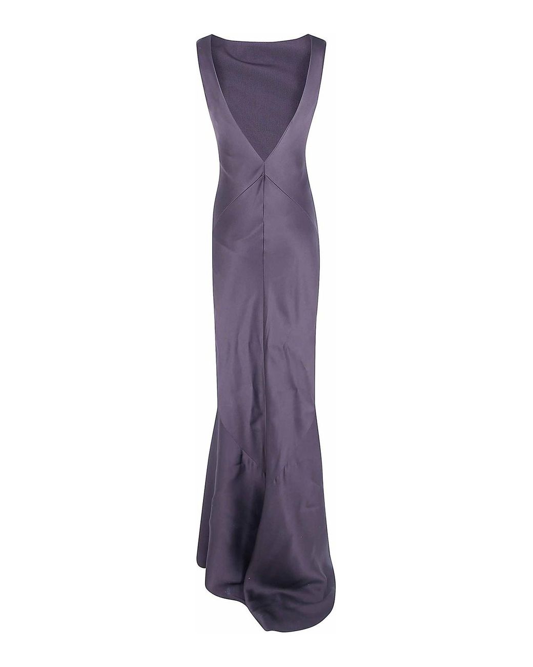 Max Mara Purple Scoop-Back Maxi Dress