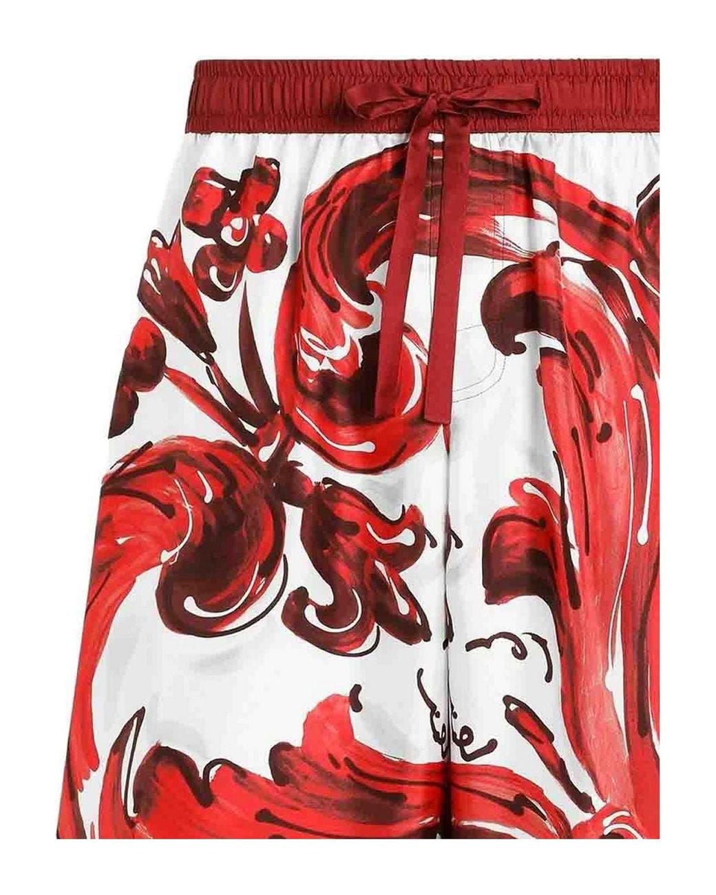 Dolce & Gabbana Red Casual Shorts for men