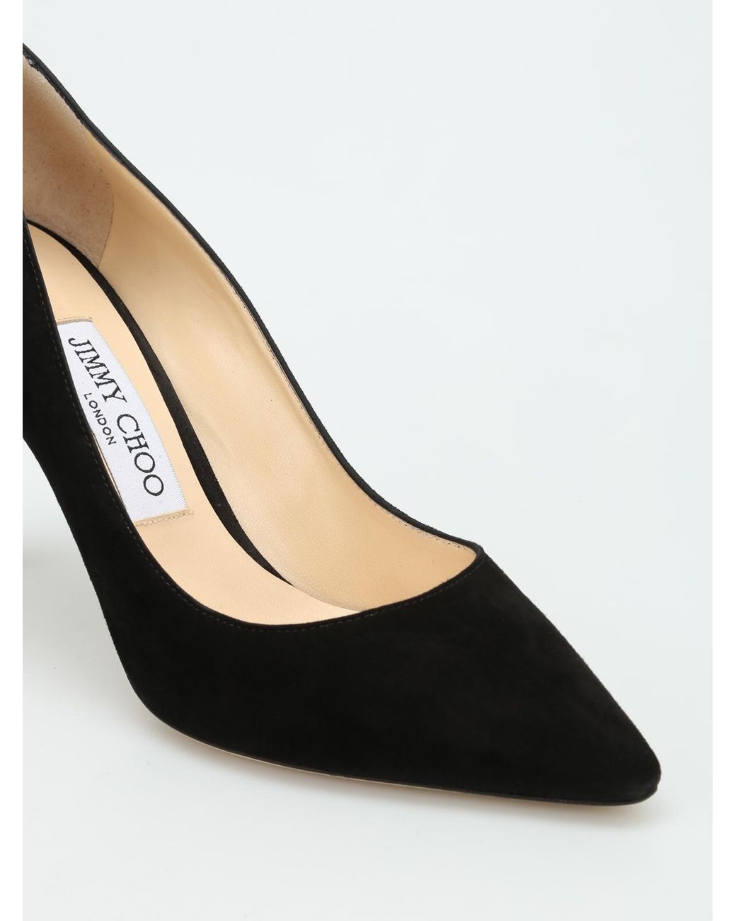 Jimmy Choo Black Romy 85 Suede Pumps