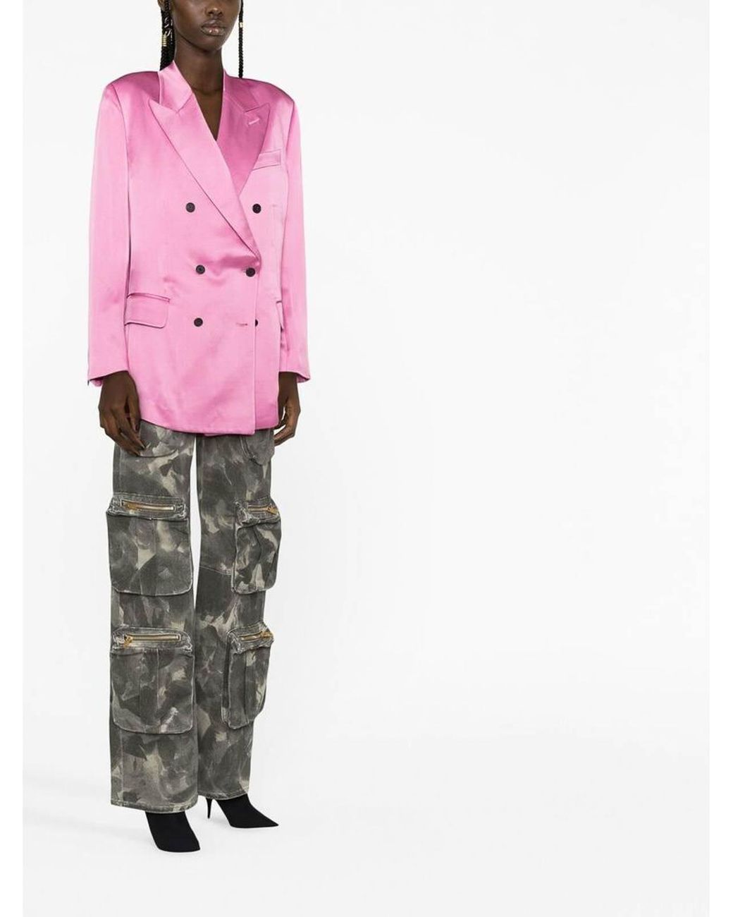 Tom Ford Pink Double-Breasted Blazer