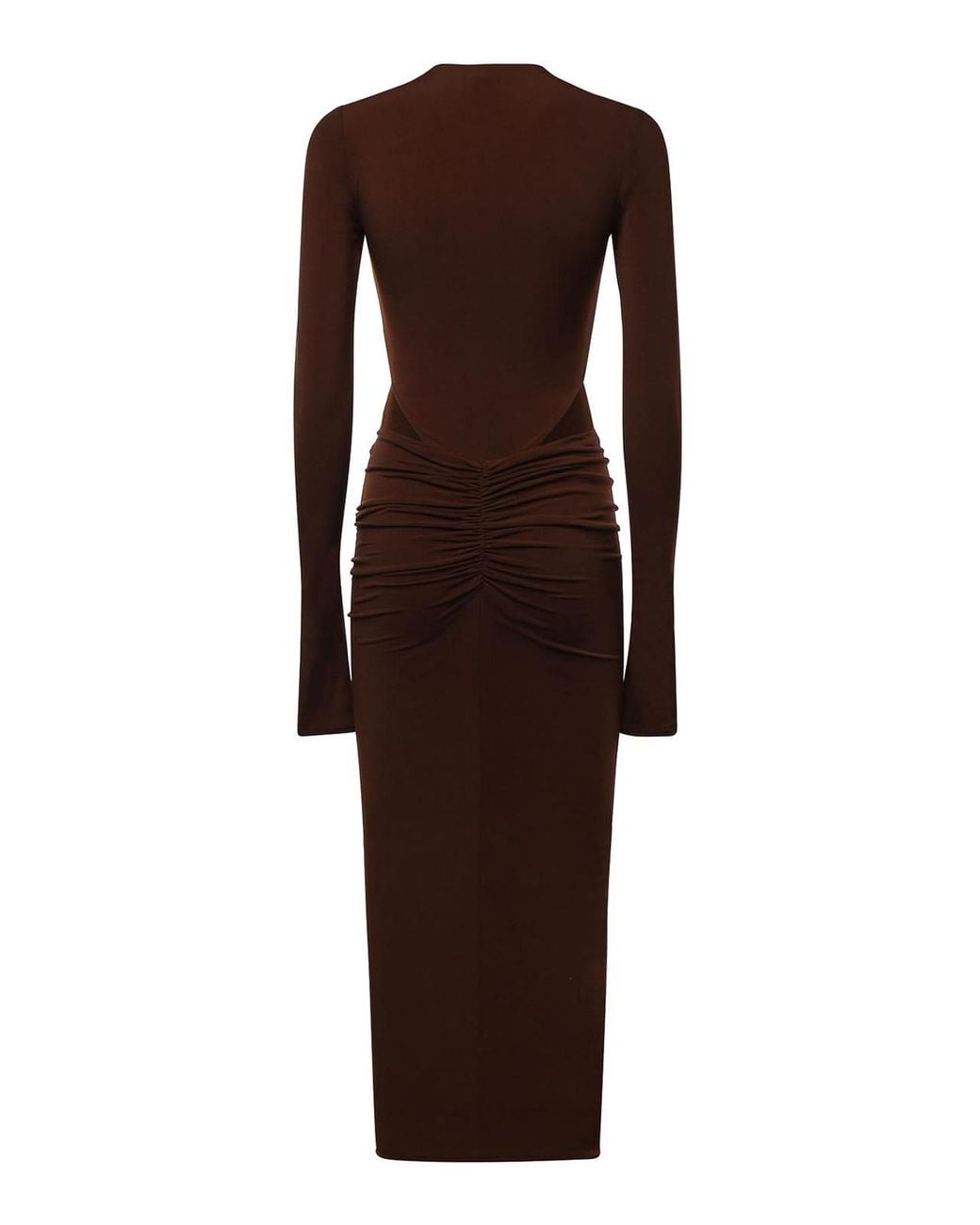 ANDAMANE Brown Heloise Midi Dress