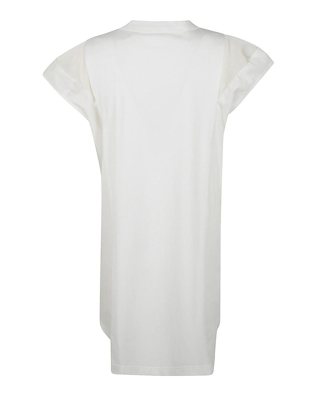Sacai White Popeline X Cotton Jersey Dress