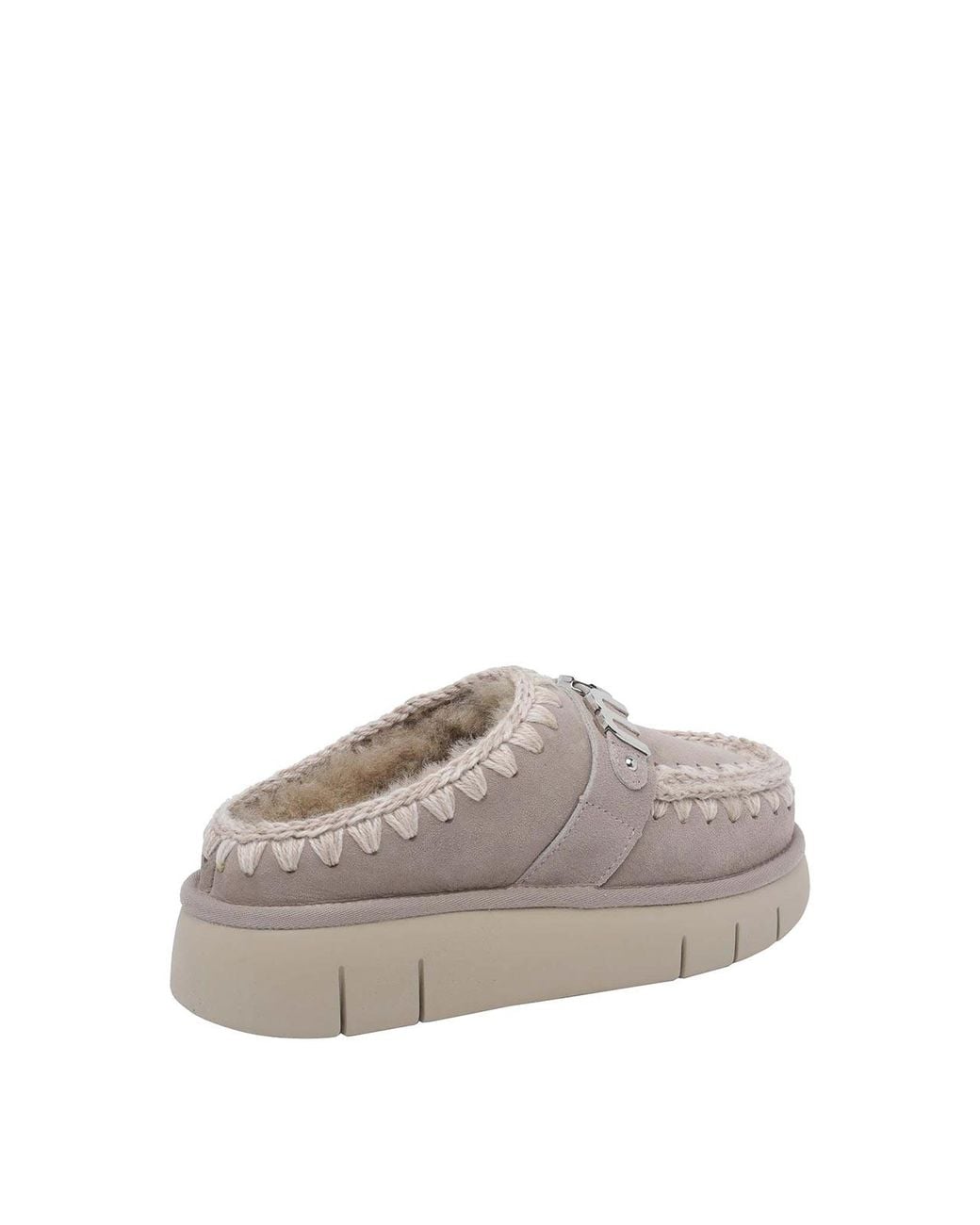Mou Gray Goat Bounce Clog Suede