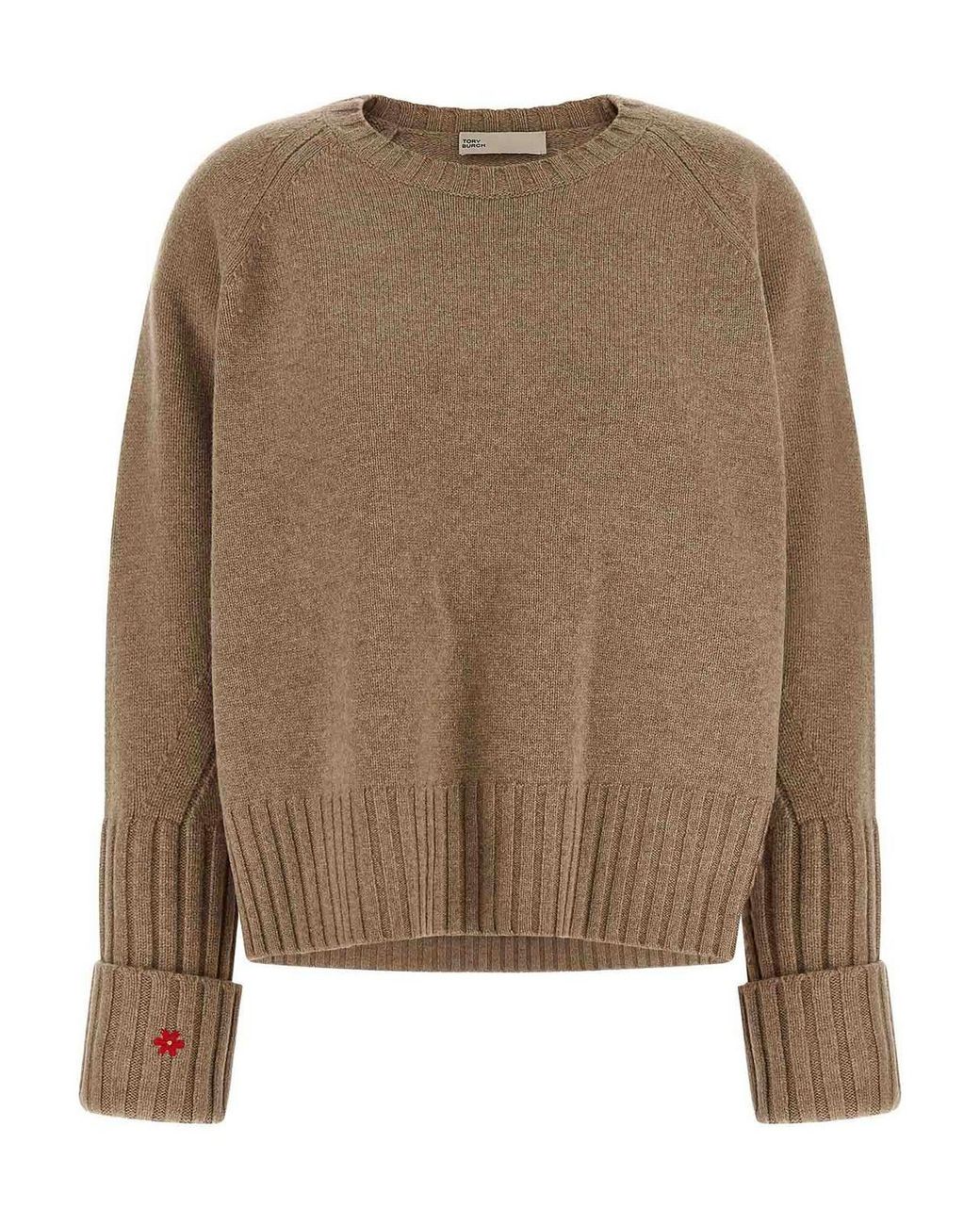 Suéter Cuello Redondo Tory Burch de color Brown