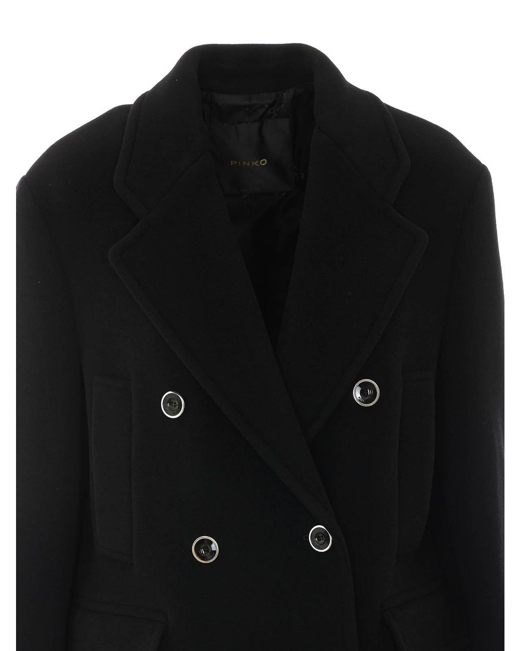 Abrigo Midi Pinko de color Black