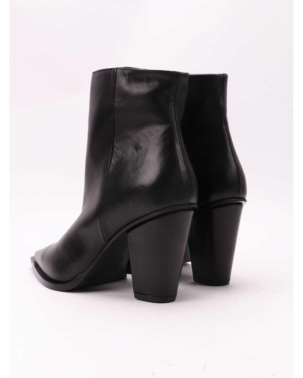 Albano Black Leather Boots