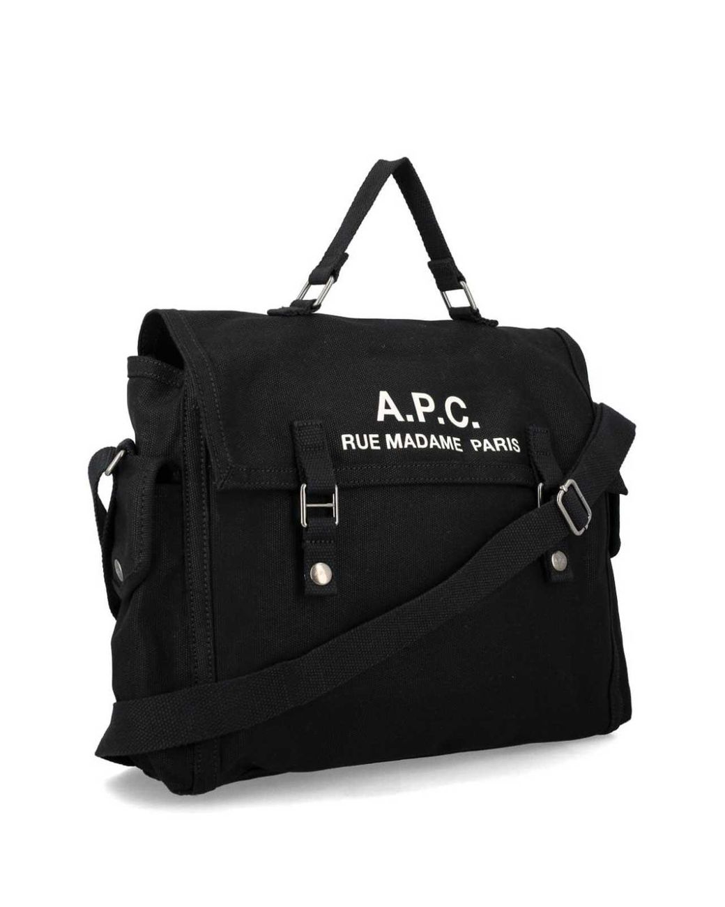 Borsa Tote Logata di A.P.C. in Black da Uomo