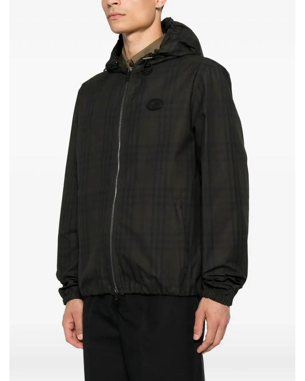 Burberry Black M Anorak Sand Ip Check for men
