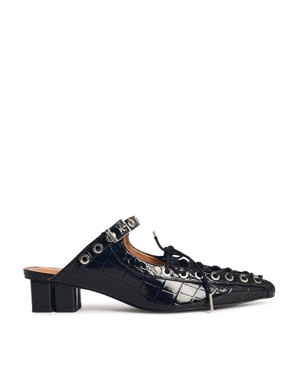 Muli Con Lacci di Ganni in Black