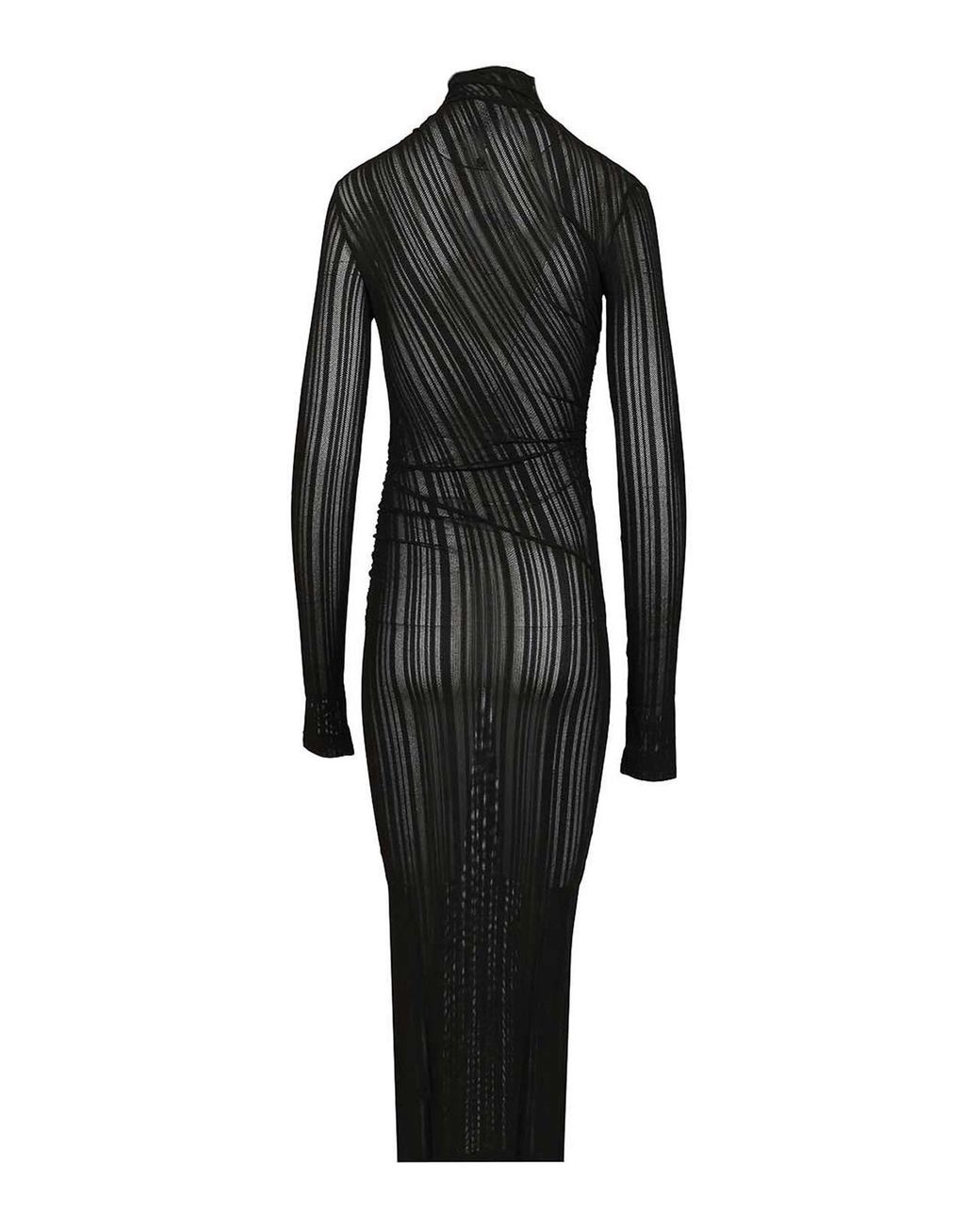 Amazuìn Black Olga Long Dress