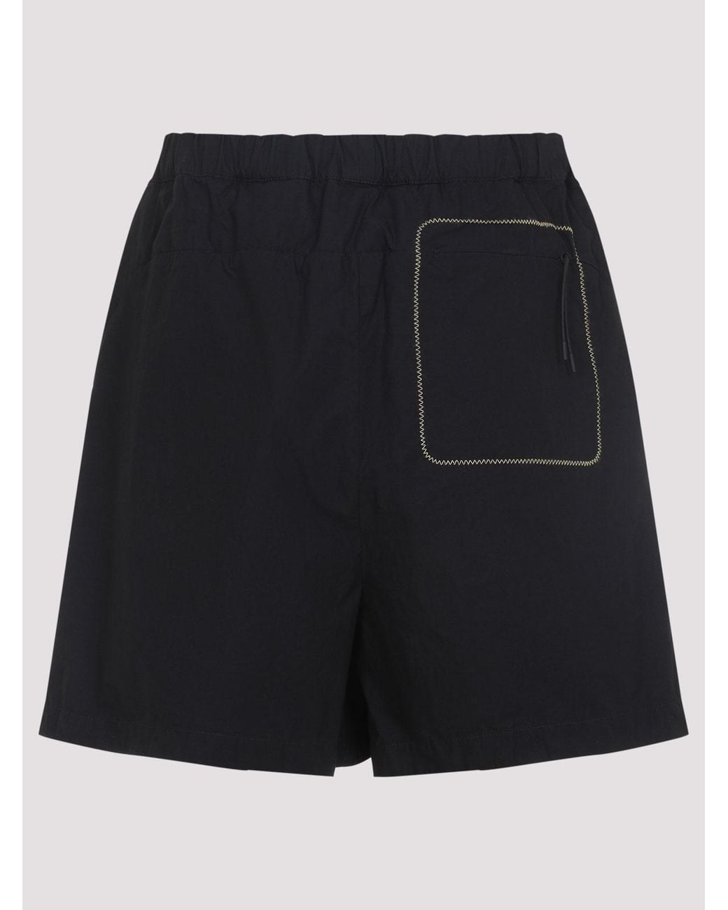 Moncler Black Cotton Bermuda for men