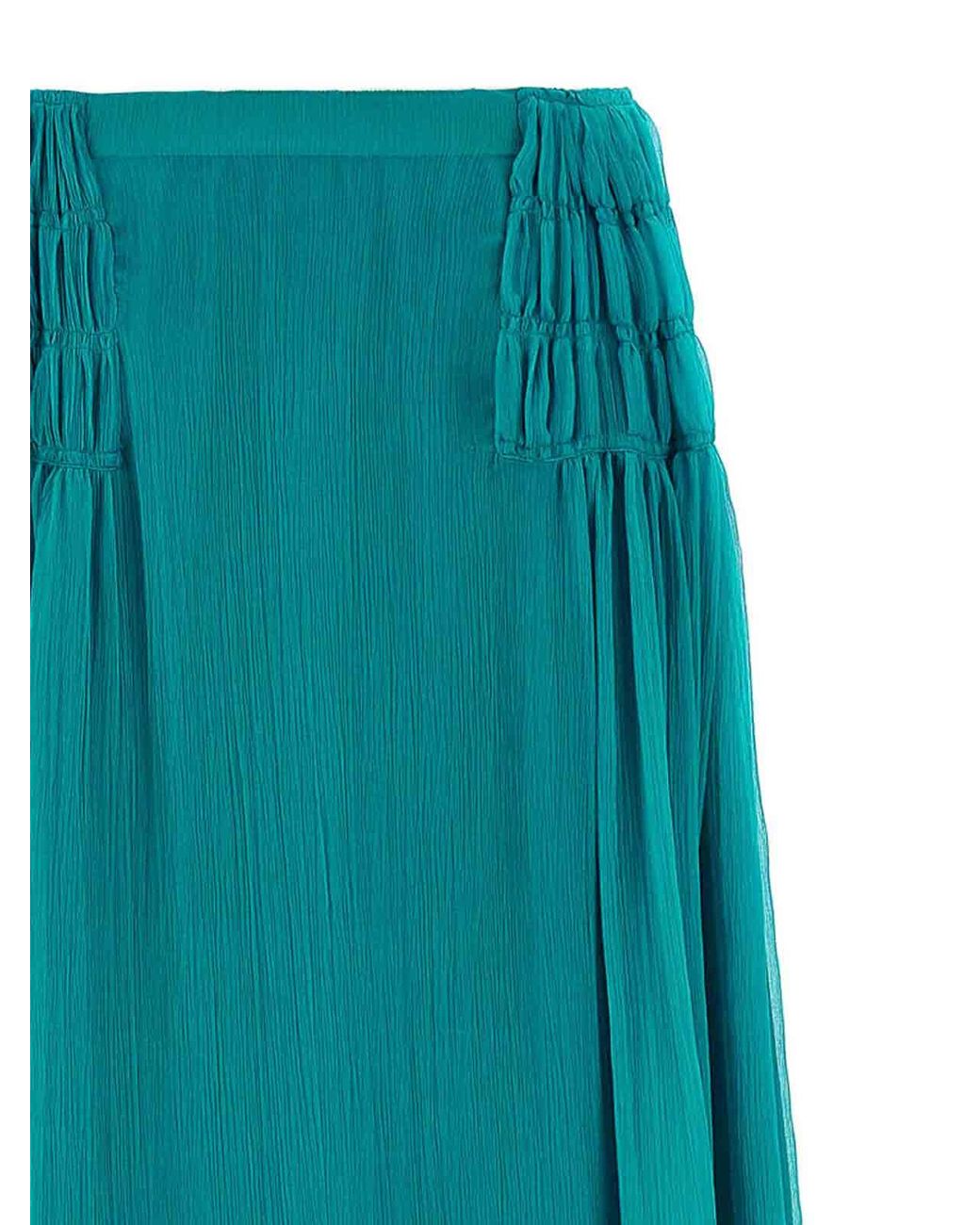 Dries Van Noten Blue Scarlett' Skirt