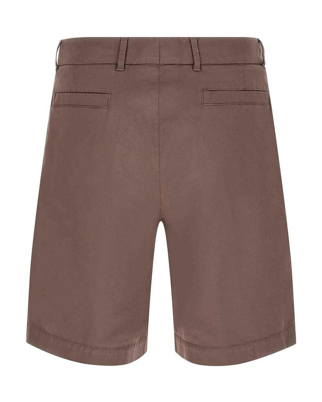 Brunello Cucinelli Brown American Pima Cotton Bermuda Shorts for men