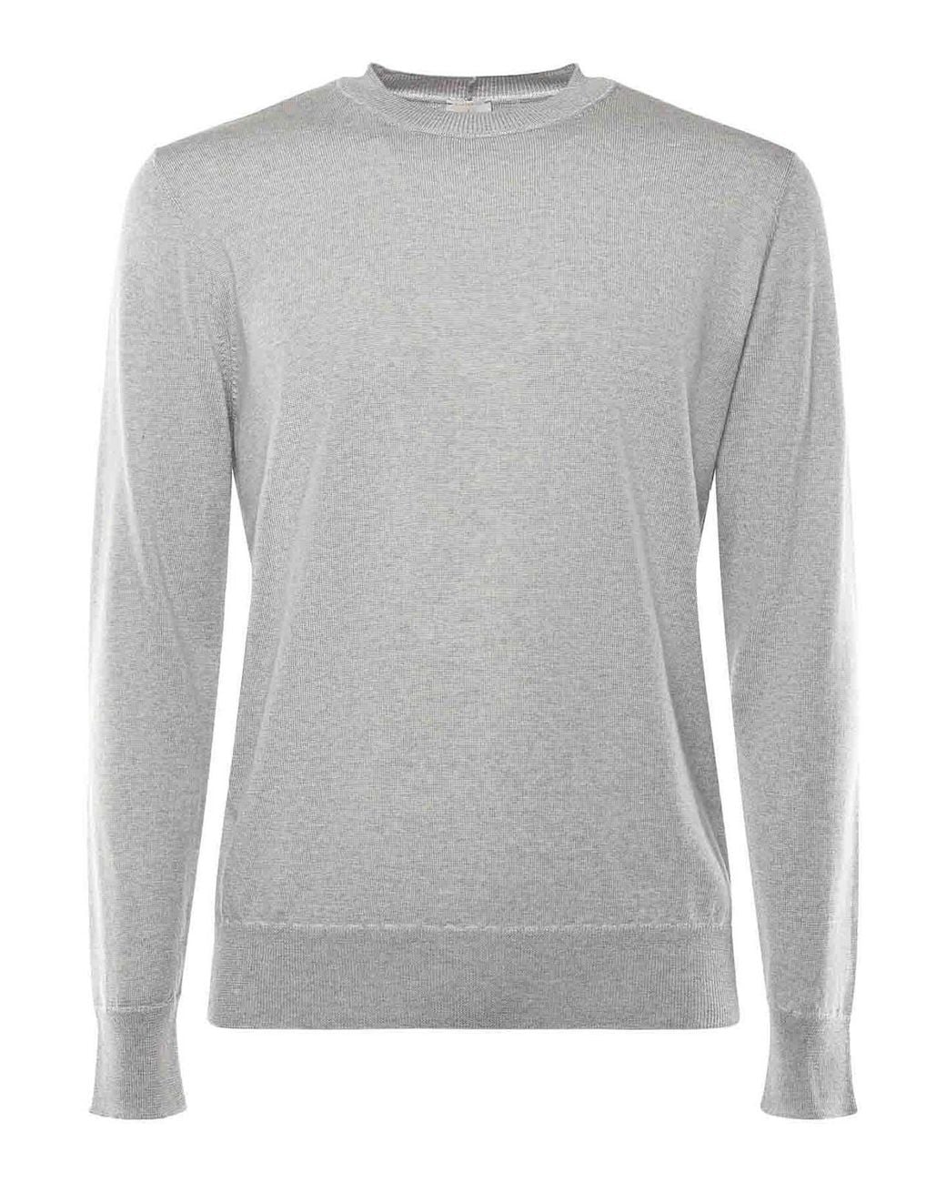 Eleventy Gray Wool Sweater for men