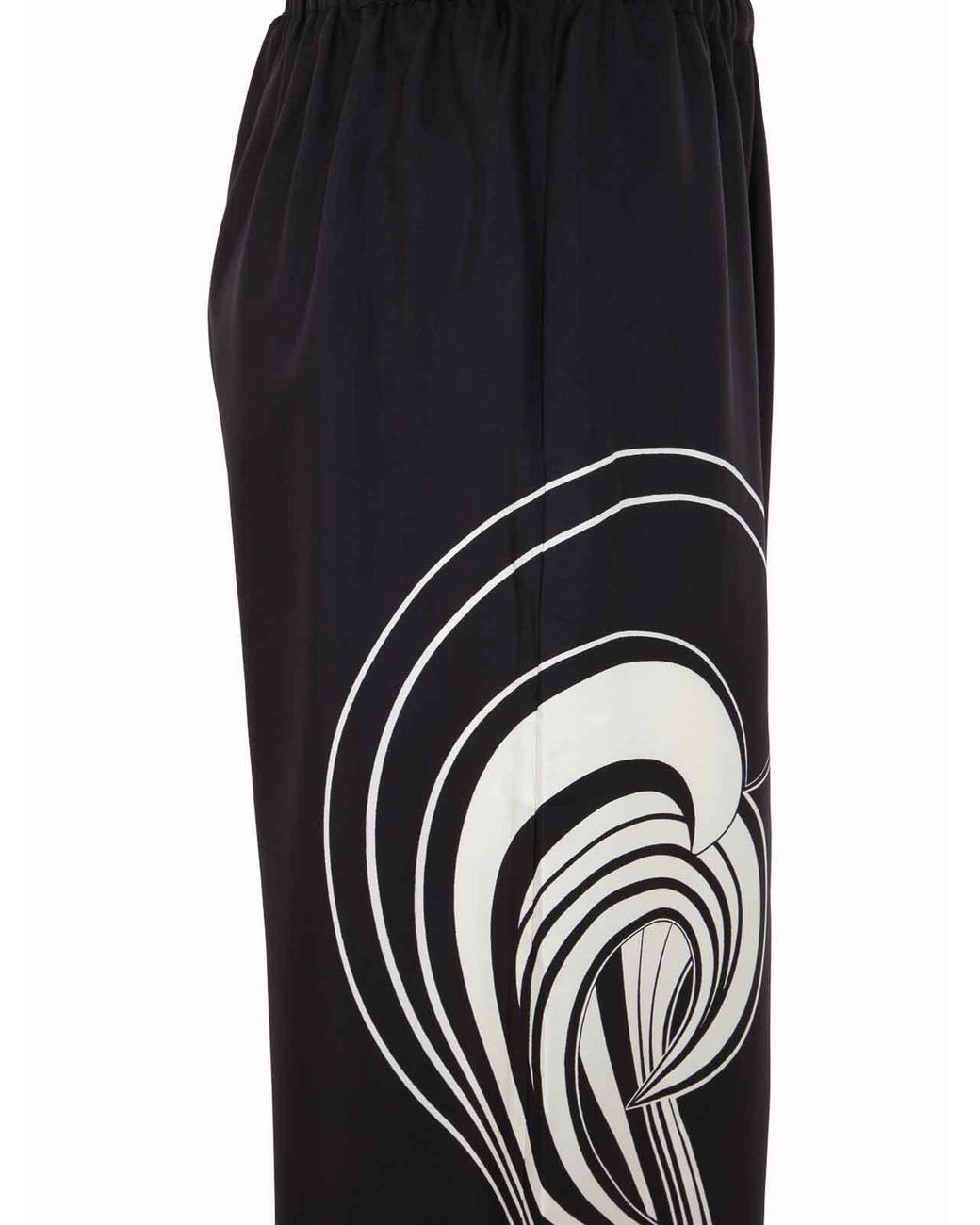 LaDoubleJ Black Ladies Twill Silk Palazzo Pants