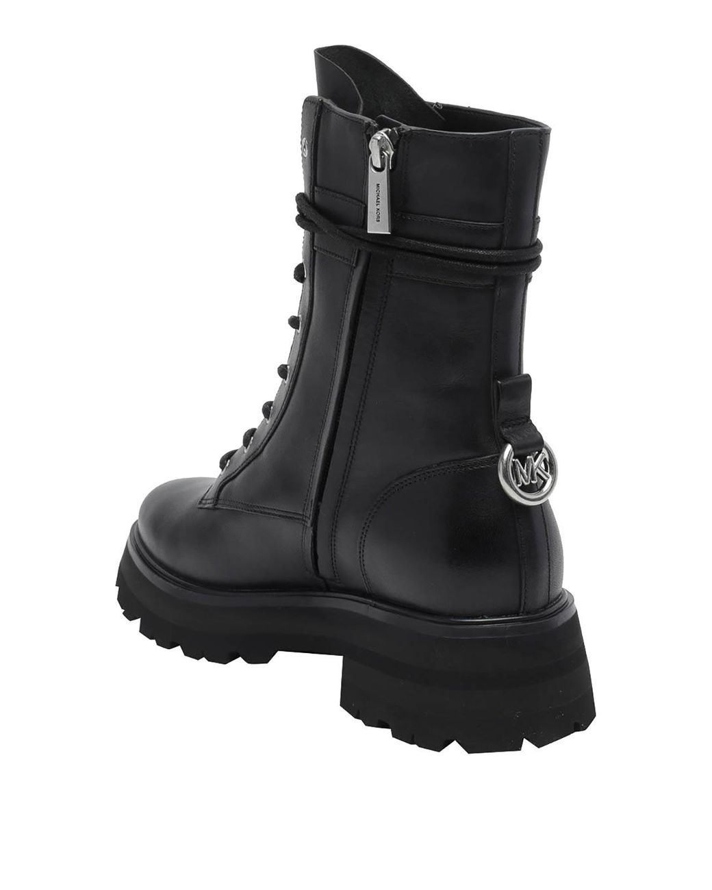MICHAEL Michael Kors Black Caleb Lug Booties