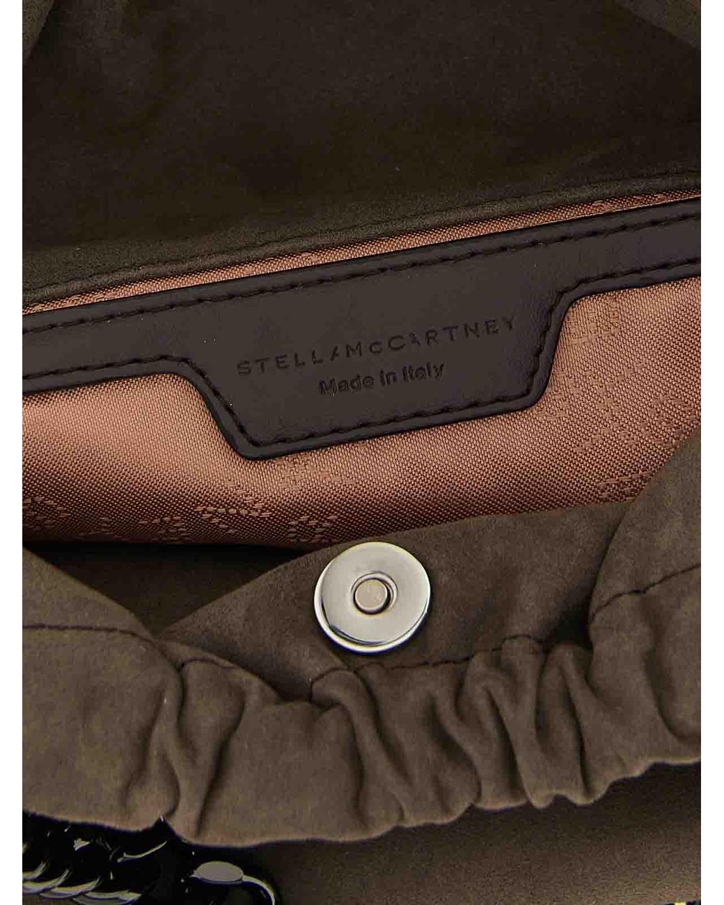 Stella McCartney Brown Falabella Mini Drawstring' Crossbody Bag
