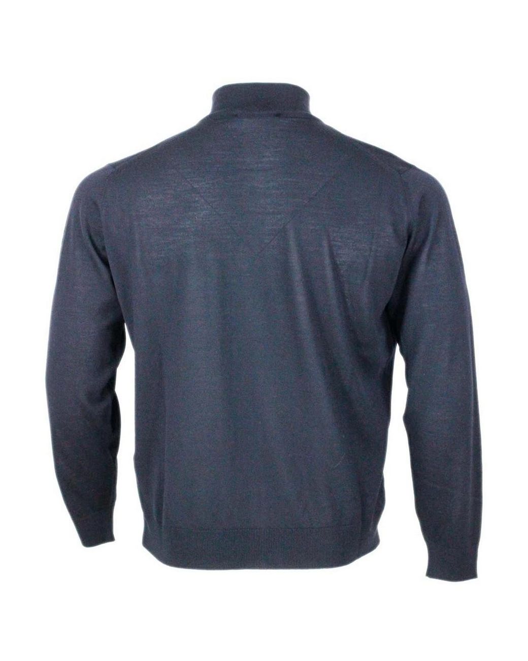 FILIPPO DE LAURENTIIS Blue Fullzip Cardigan for men