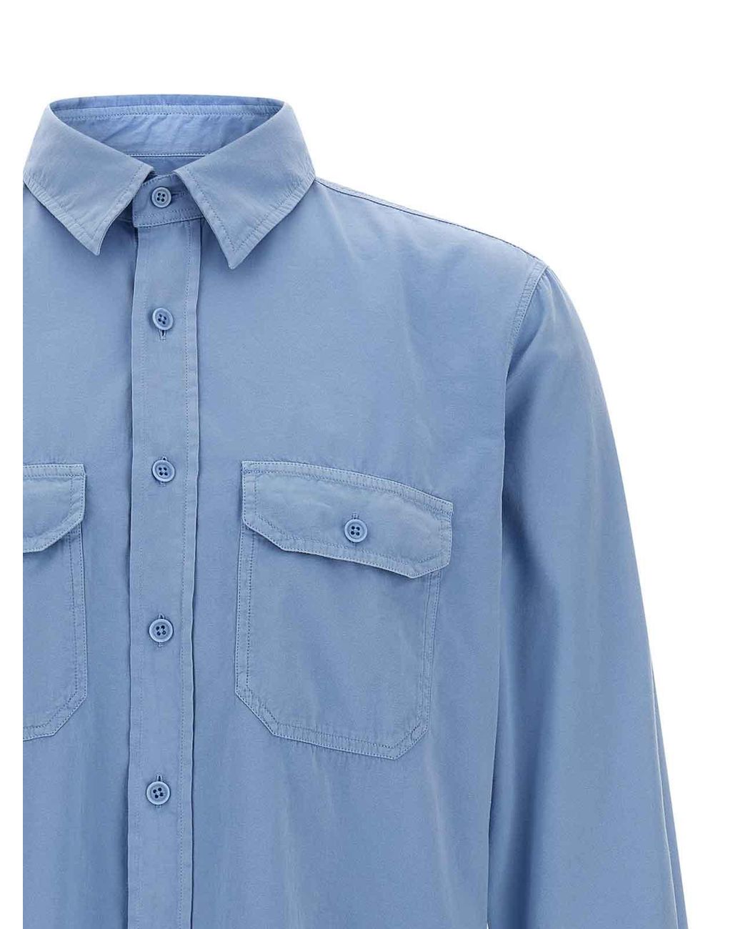 Camicia Faille di Tom Ford in Blue da Uomo