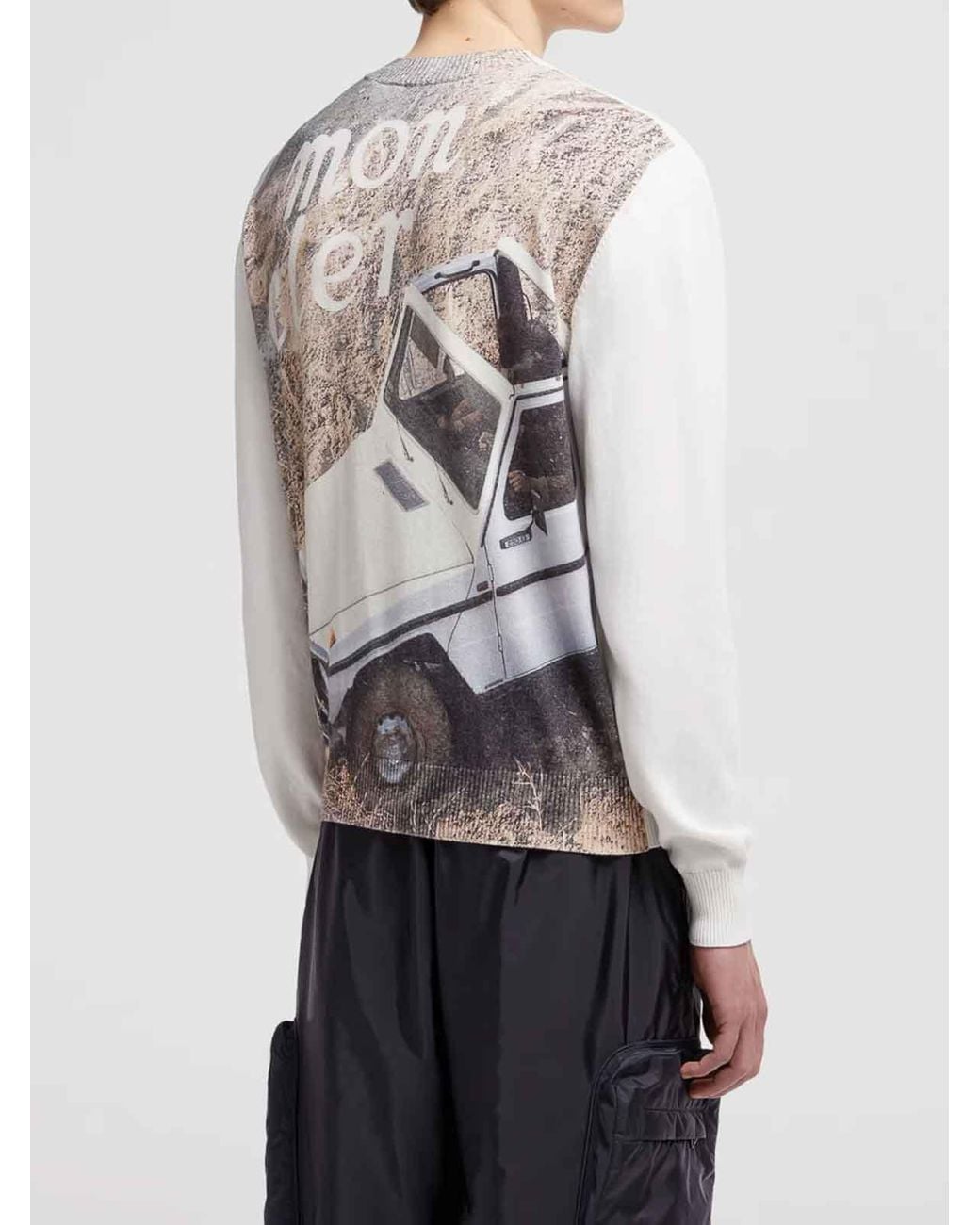 Moncler White X Mercedes-Benz By Nigo Crew-Neck Jumper for men