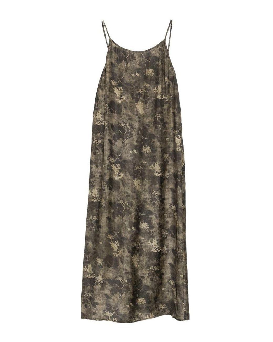 Uma Wang Green Anaya Printed Long Dress