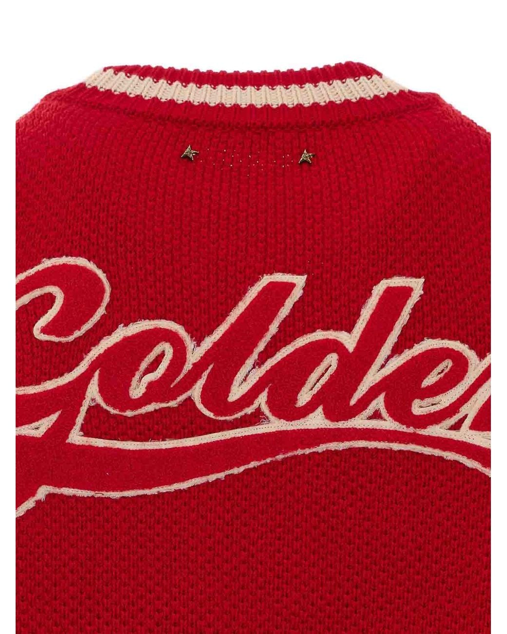 Golden Goose Deluxe Brand Red Golden Logo Sweater