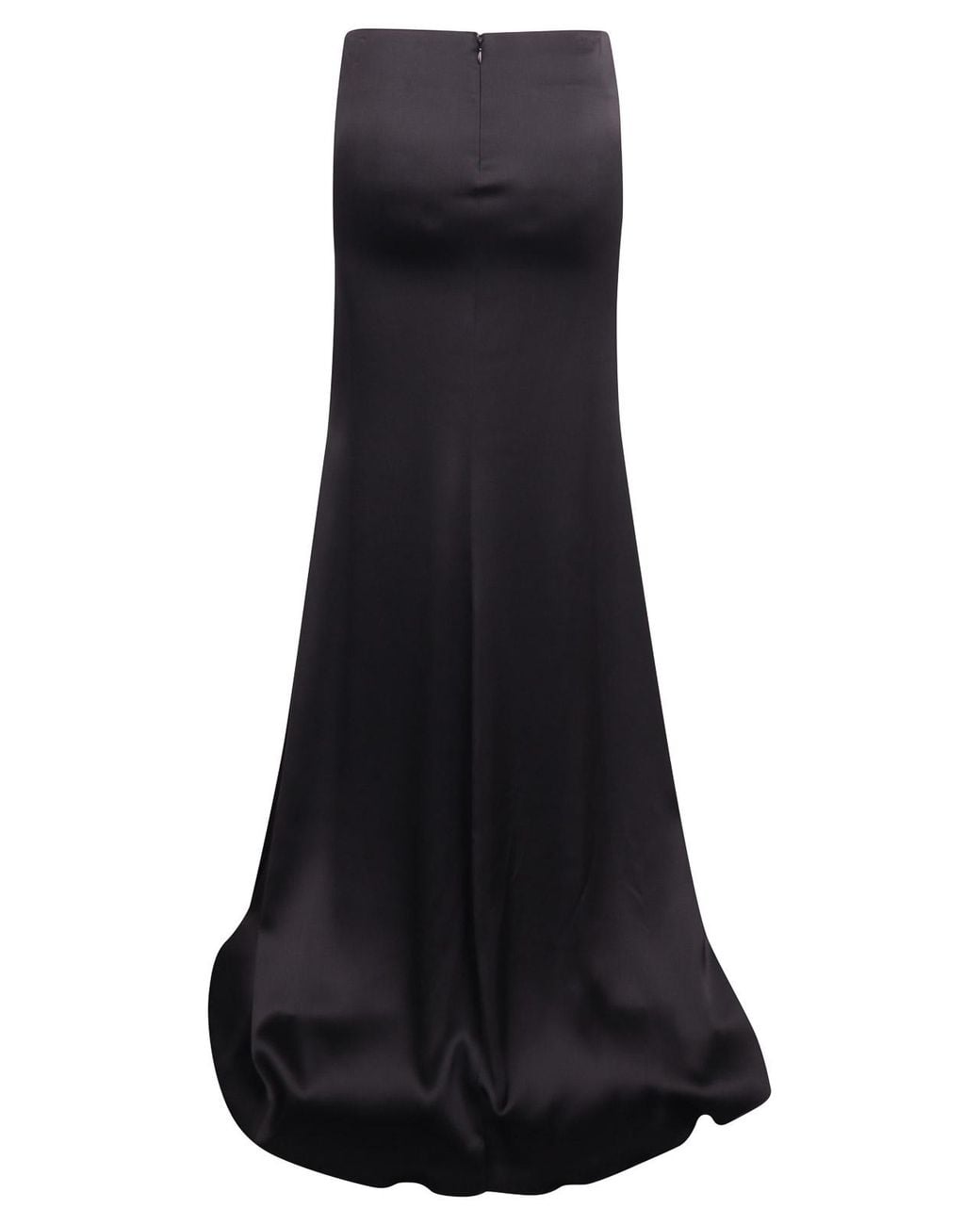 GIUSEPPE DI MORABITO Black Draped Satin Skirt With Jewel Detail