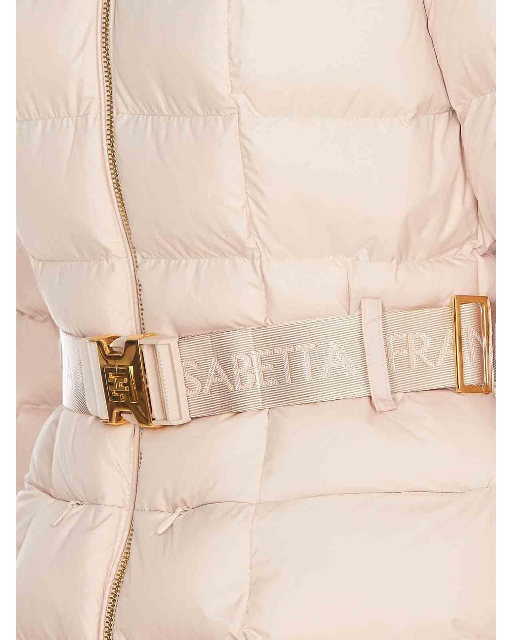 Elisabetta Franchi Natural Padded Down Jacket
