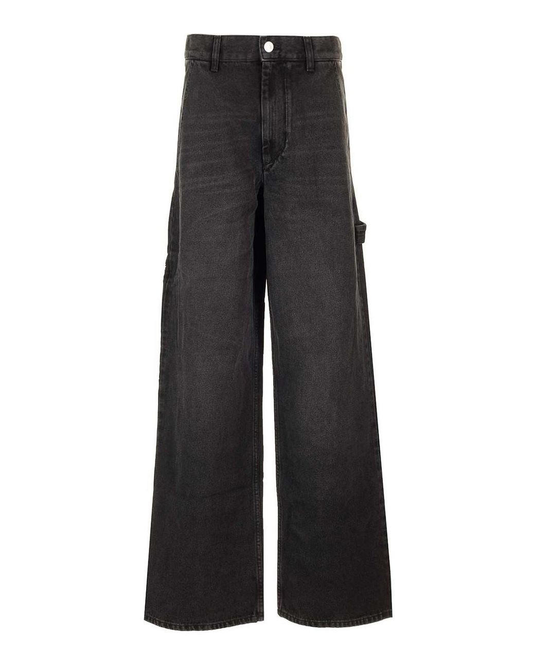 Isabel Marant Black Solene Workwear Jeans