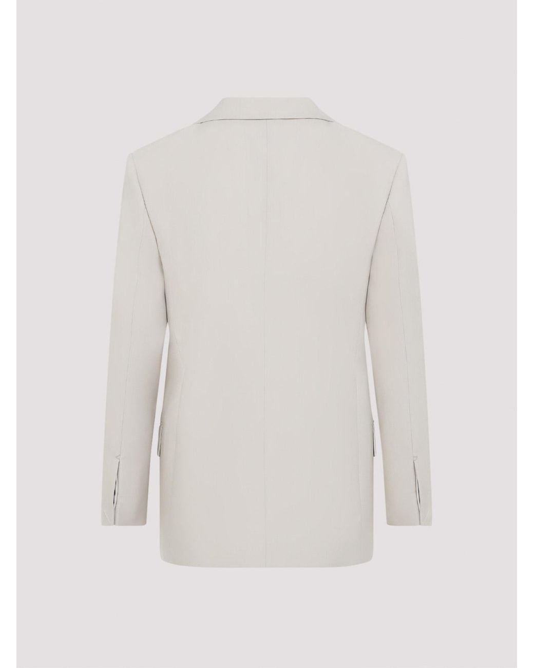 Bottega Veneta White Wool Striped Jacket