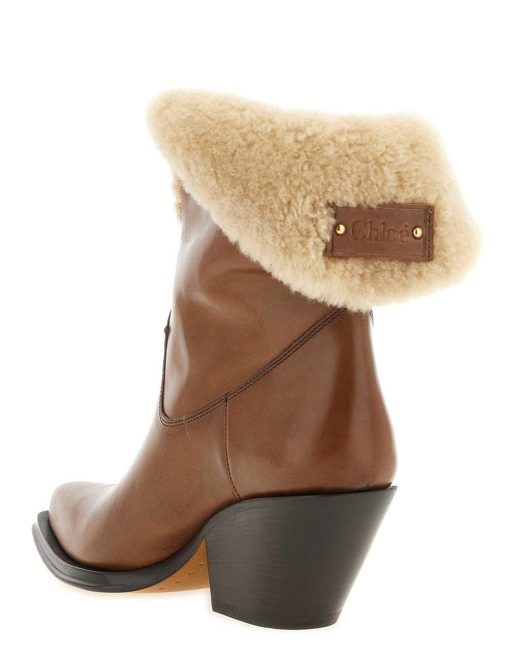Chloé Brown Ankle Boots