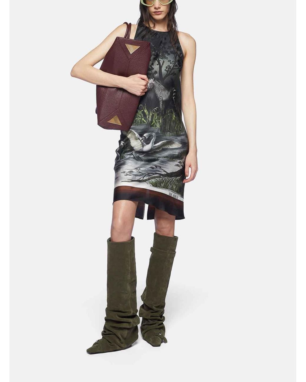 The Attico Black Smoke Mini Dress