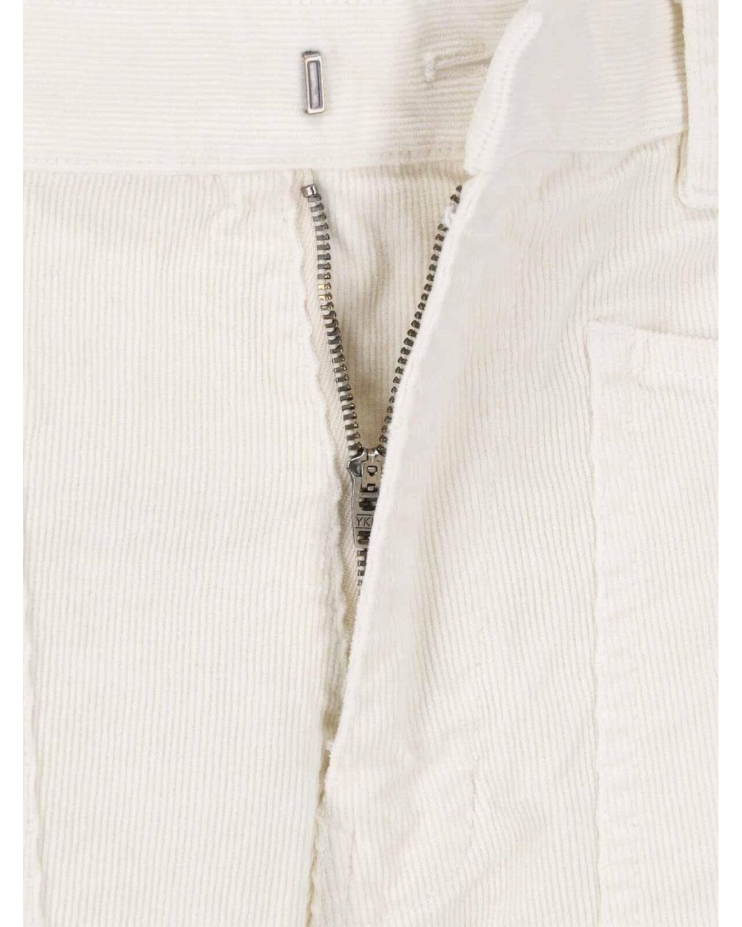 Nili Lotan White Rounded Pants