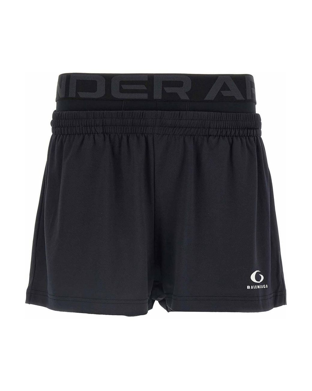 Balenciaga Black Short X Under Armour for men