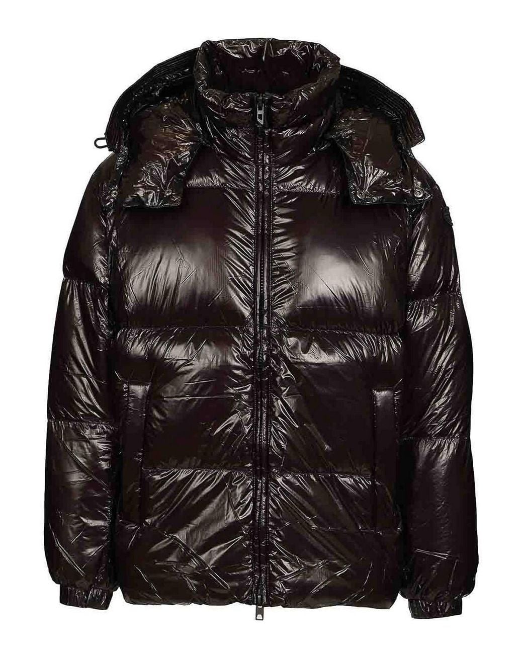 DIESEL Black Quilted Taslan Down Jacket With Viraloff Treatment for men