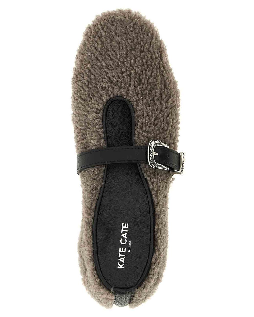 KATE CATE Gray Jude Ballet Flats