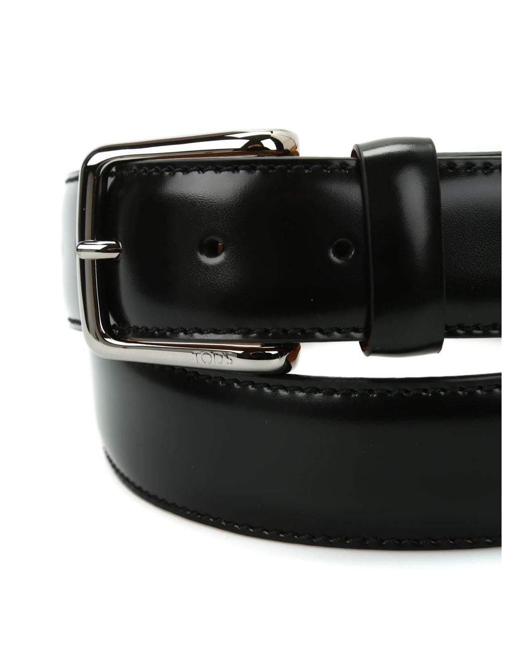 Tod's White Brushed Leather Belt for men